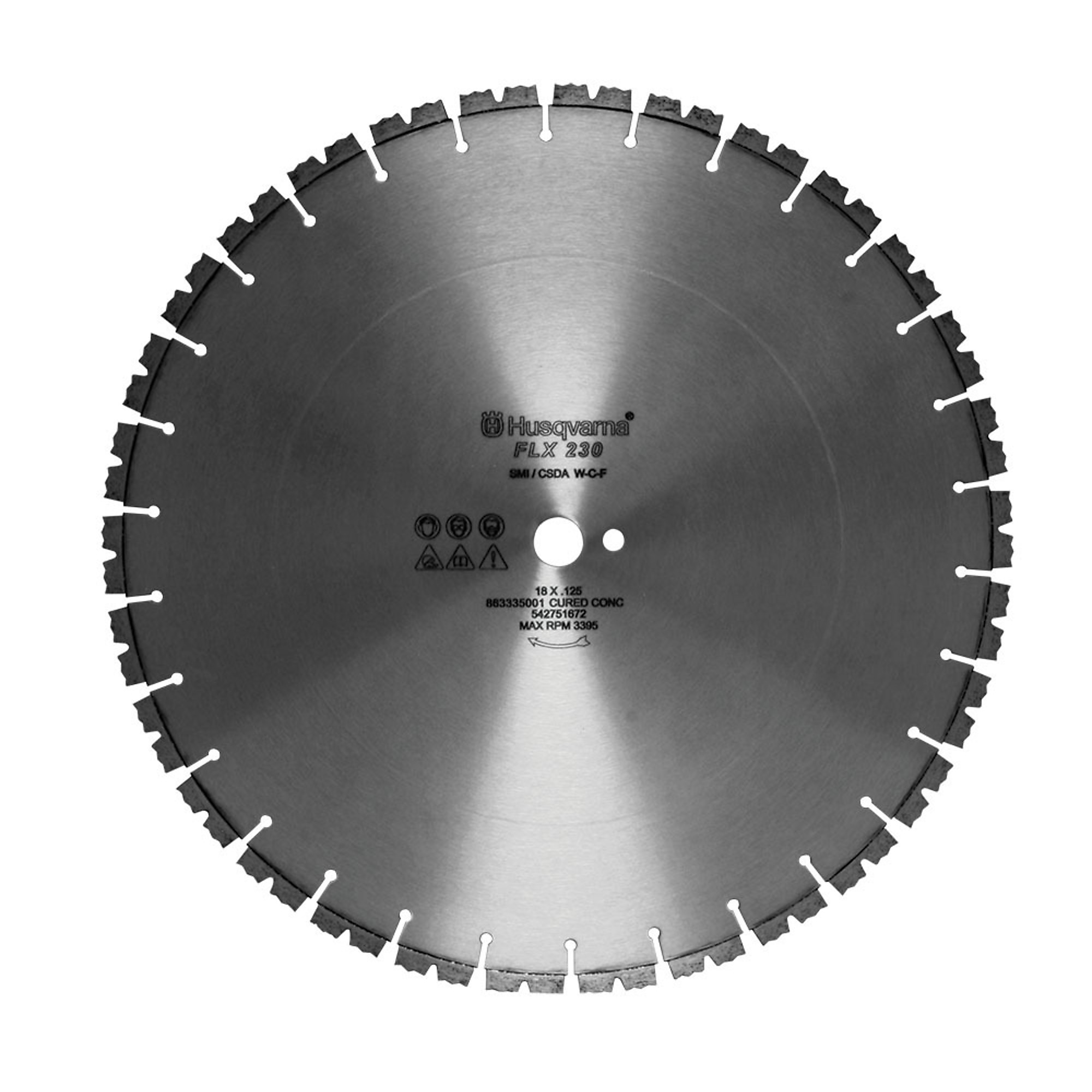 Husqvarna, FLX 230 Concrete blade, Blade Diameter 24 in, Included (qty.) 1, Model# 542751674